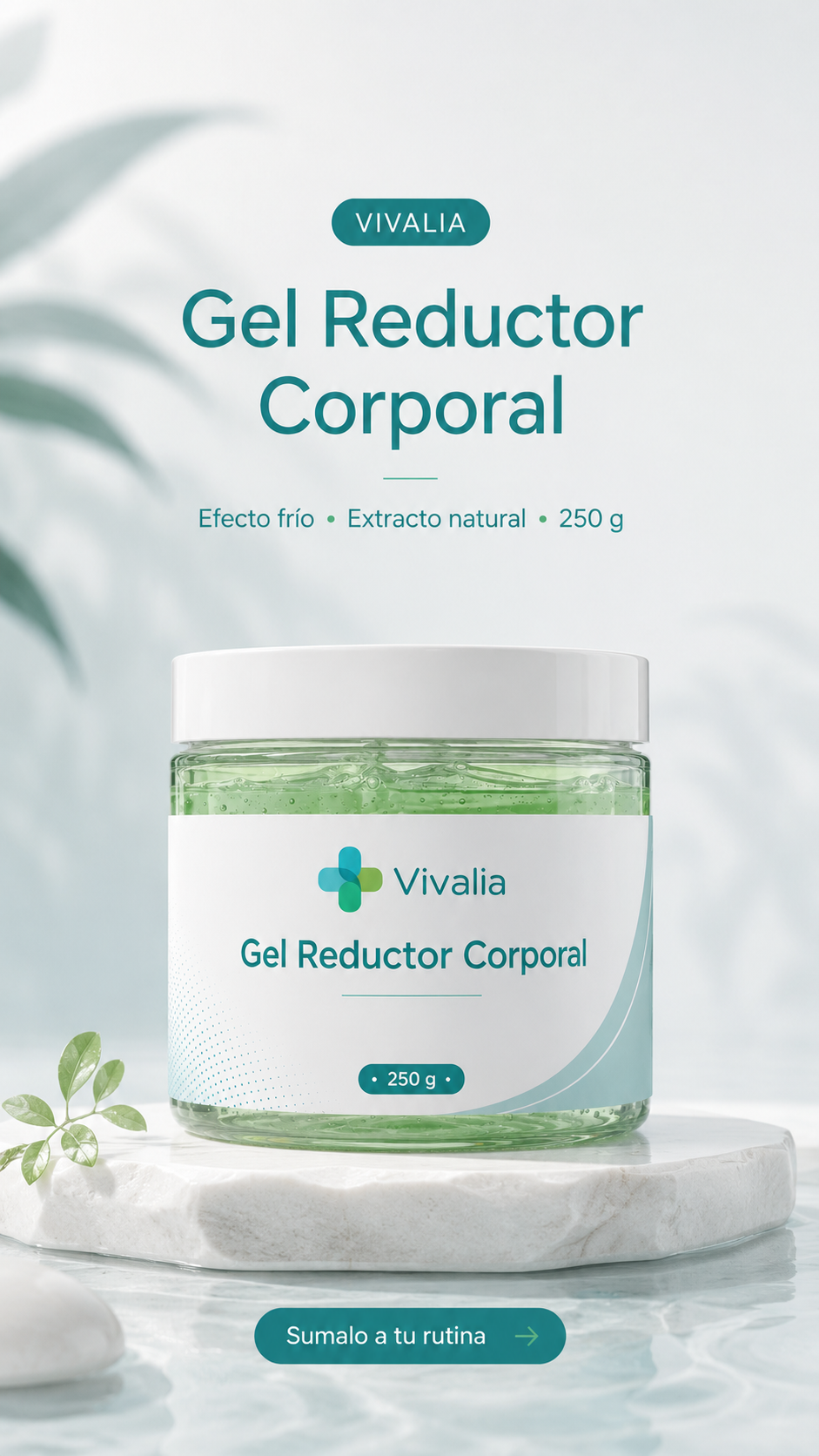 Gel Reductor Corporal Vivalia 250 g
